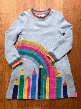 Mini Boden Rainbow Pencil Dress